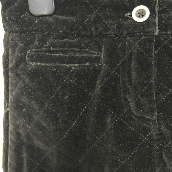 Gymboree Tres Chic line black quilted velveteen skirt/skort size 4 - Picture 3 of 6